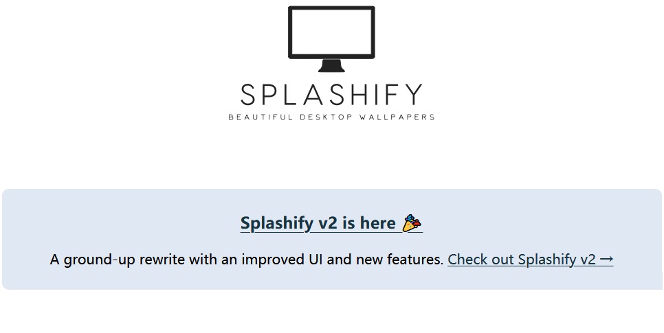 Github项目：Splashify免费桌面壁纸-Github-『游乐宫』Youlegong.com
