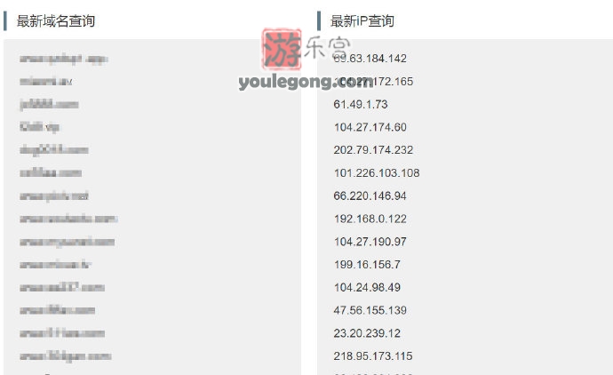 IP地址查询网站，发现更多神秘的ip地址-最新ip地址-『游乐宫』Youlegong.com