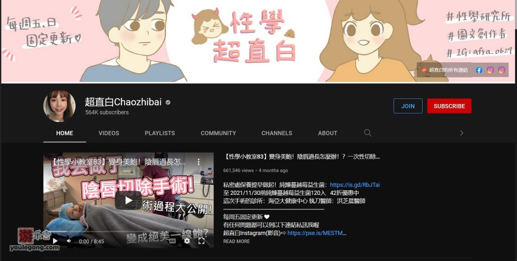超直白Chaozhibai，油管频道推荐-youtube-『游乐宫』Youlegong.com 第1张